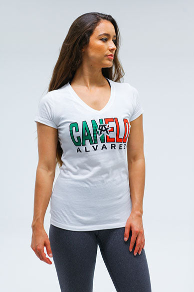 Straight Sporty Women V Neck Tee