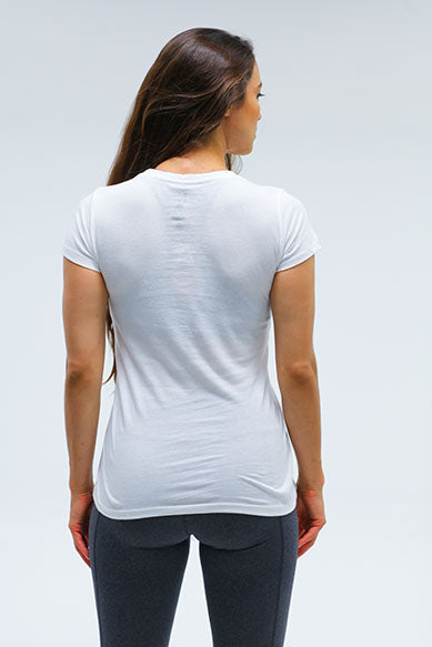 Straight Sporty Women V Neck Tee