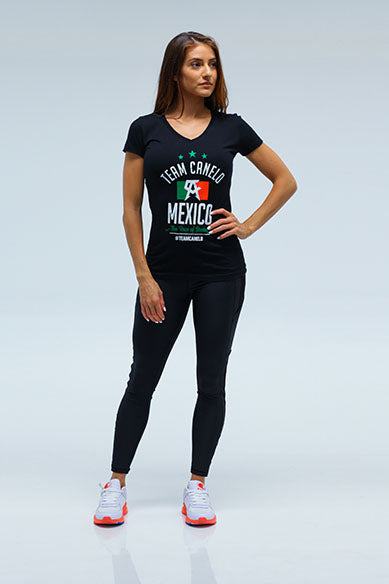 Flag Sporty Women V Neck Tee