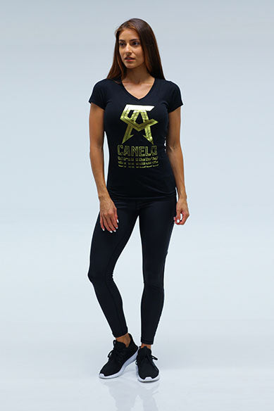 Glare Sporty Women V Neck Tee