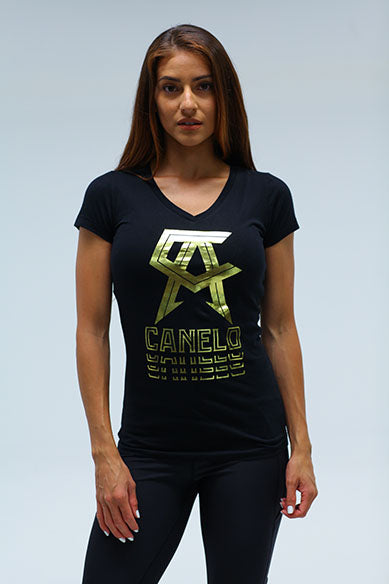 Glare Sporty Women V Neck Tee