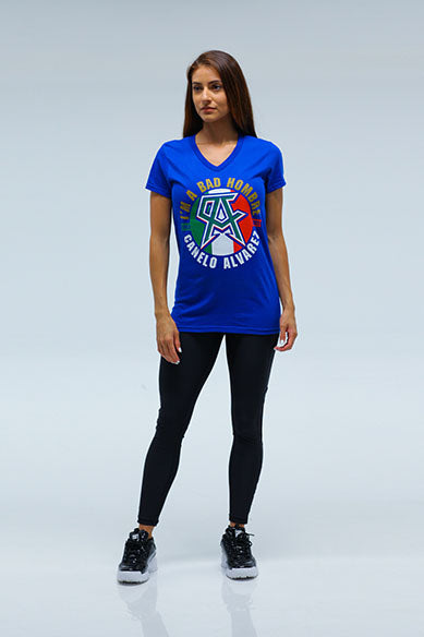 Bad Blue Women V Neck Tee