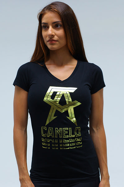 Glare Sporty Women V Neck Tee