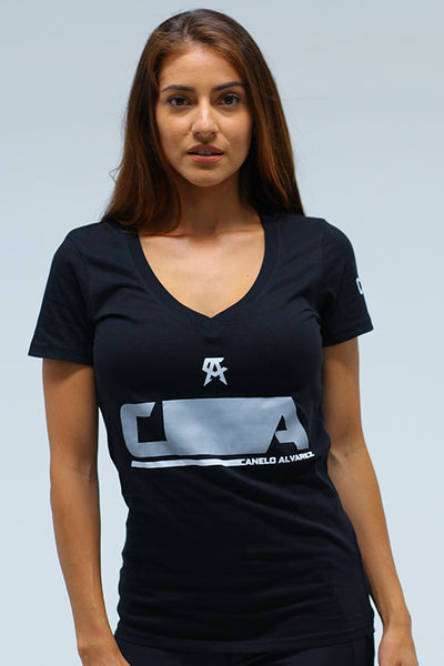 Flooded Women V Neck Tee