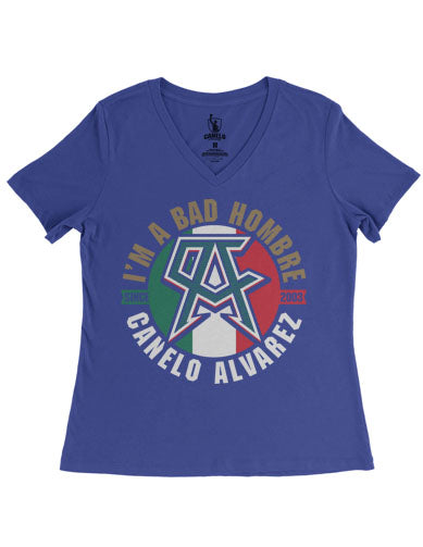 Bad Blue Women V Neck Tee