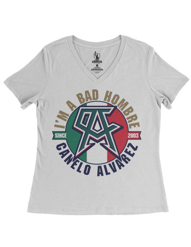 Bad White Women V Neck Tee