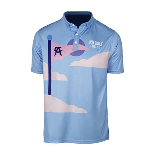 Blue Clouds Mens Polo