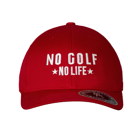 Golf Red Fitted Hat