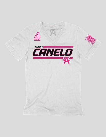 Pink Baja Women V Neck Tee