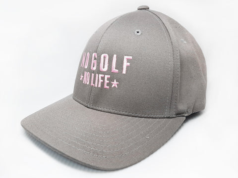 No Golf No Life Light Grey Hat