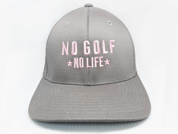 No Golf No Life Light Grey Hat