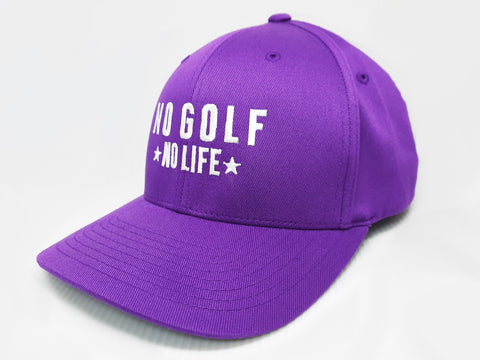 No Golf No Life Purple Hat