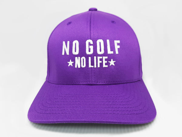 No Golf No Life Purple Hat